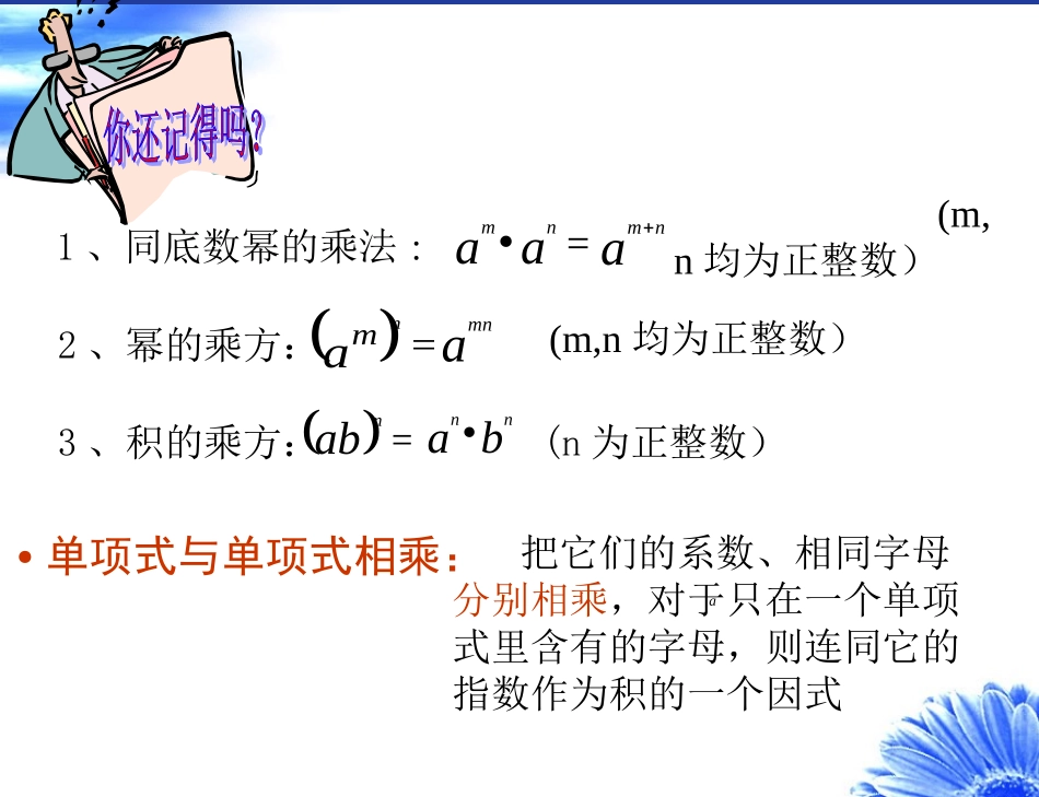 《整式的乘法》第二课时参考课件_第2页