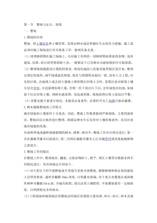 整地及绿化方案