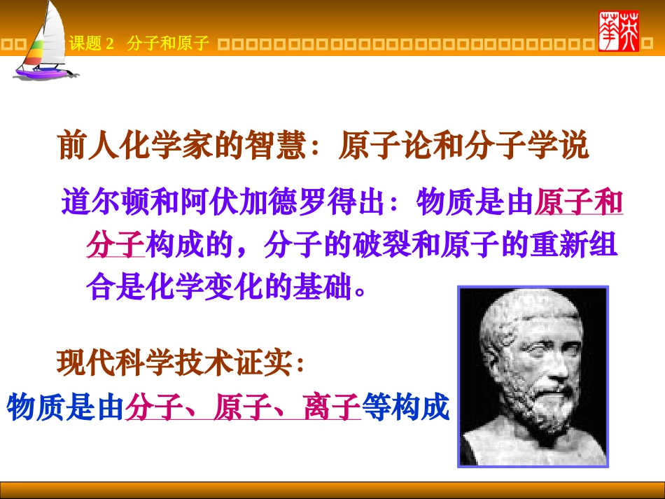 初中化学分子和原子课件_第3页