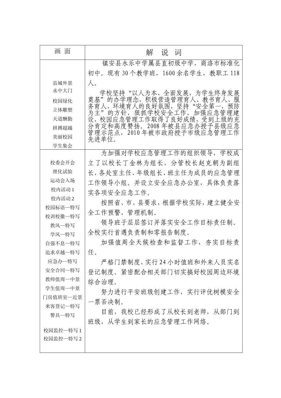 应急验收专题片拍摄脚本_第1页