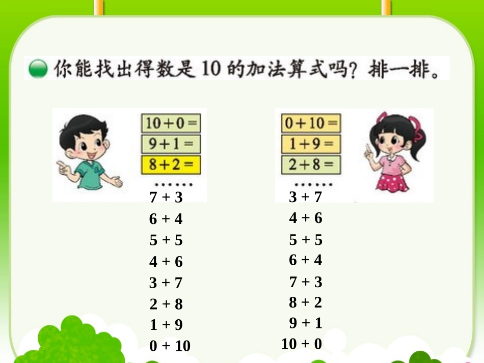 2012年新北师大版一上数学《做个加法表》PPT_第3页