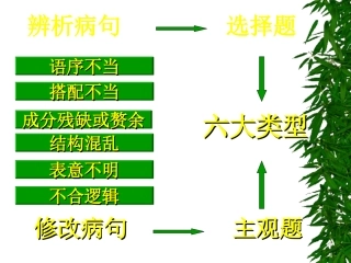 历届高考病句集锦