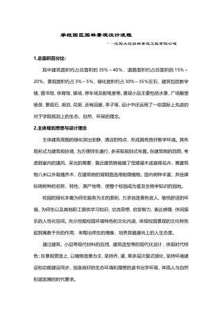 学校园林景观设计流程