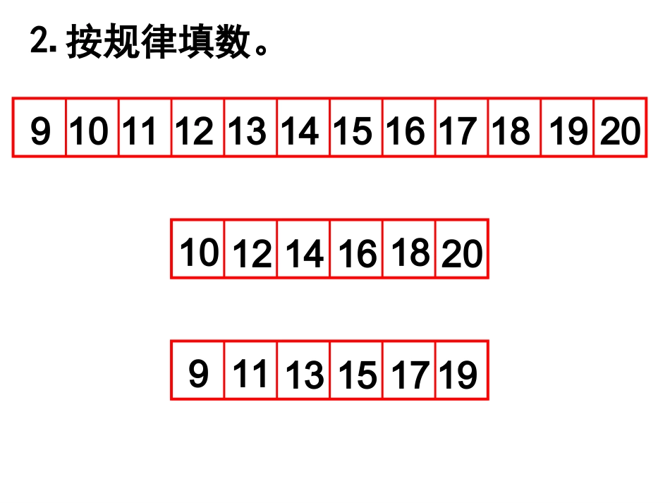 北师大版一年级数学上册《总复习二》PPT课件_第3页