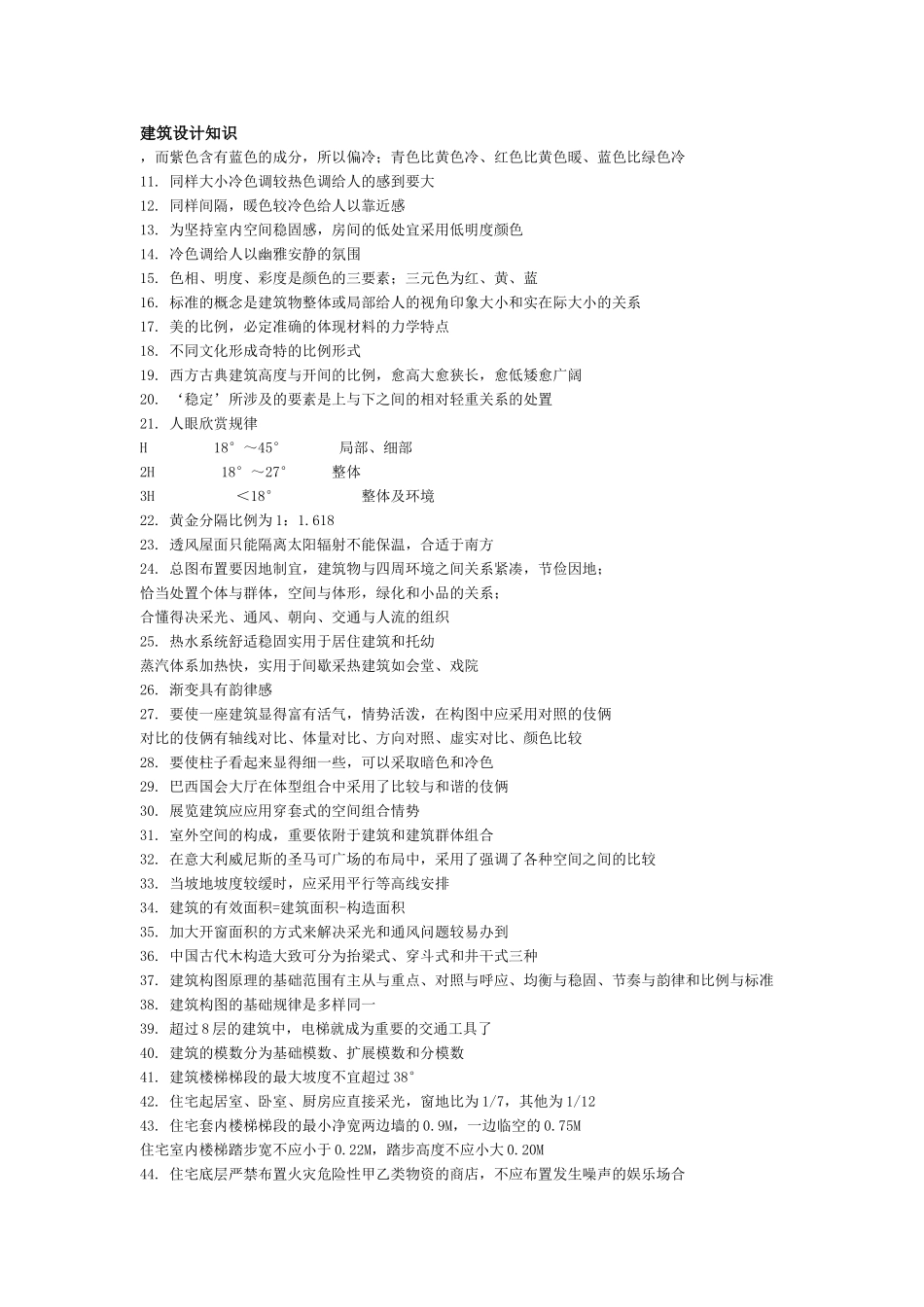 建筑设计知识_第1页