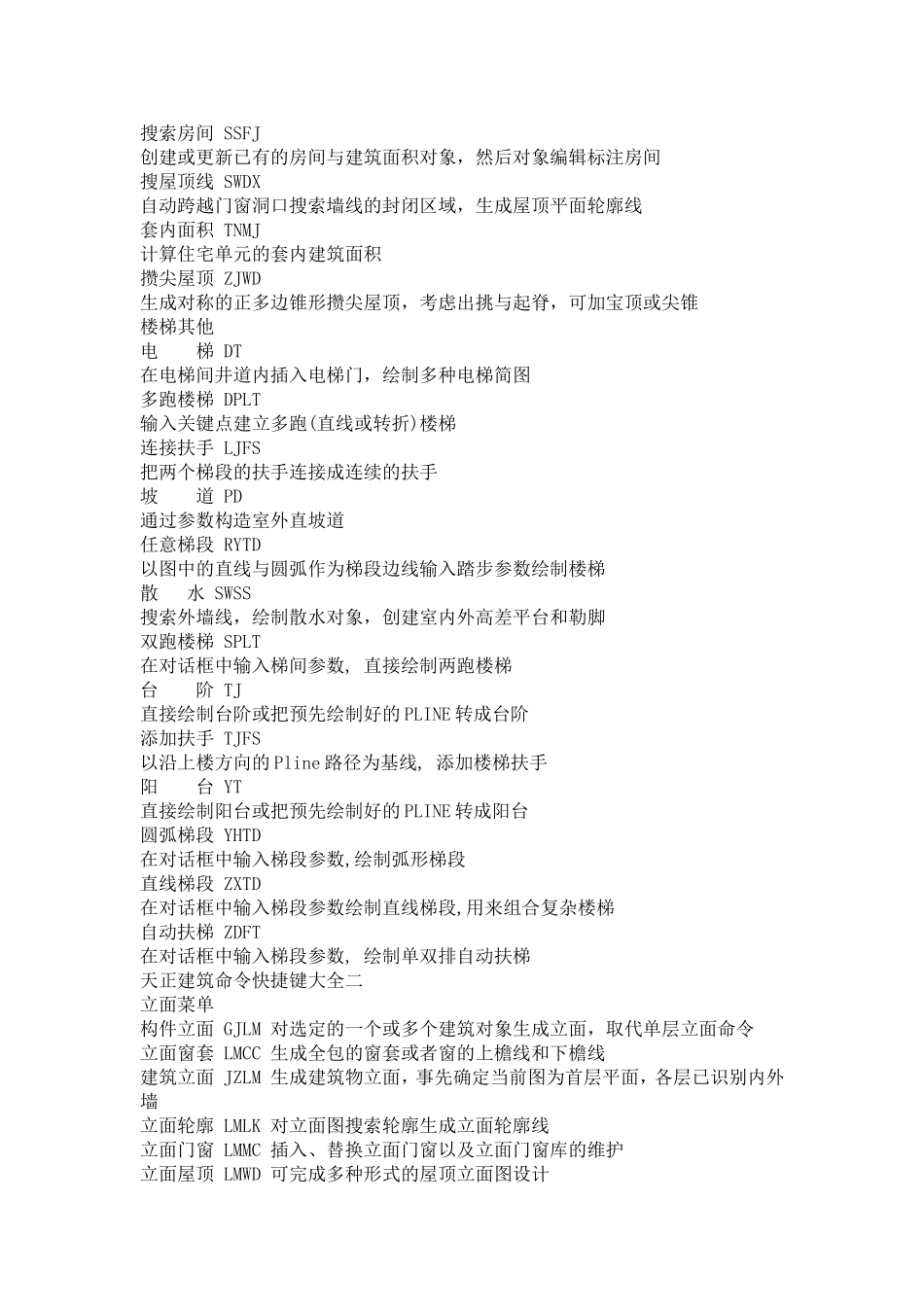 天正2014快捷键_第3页