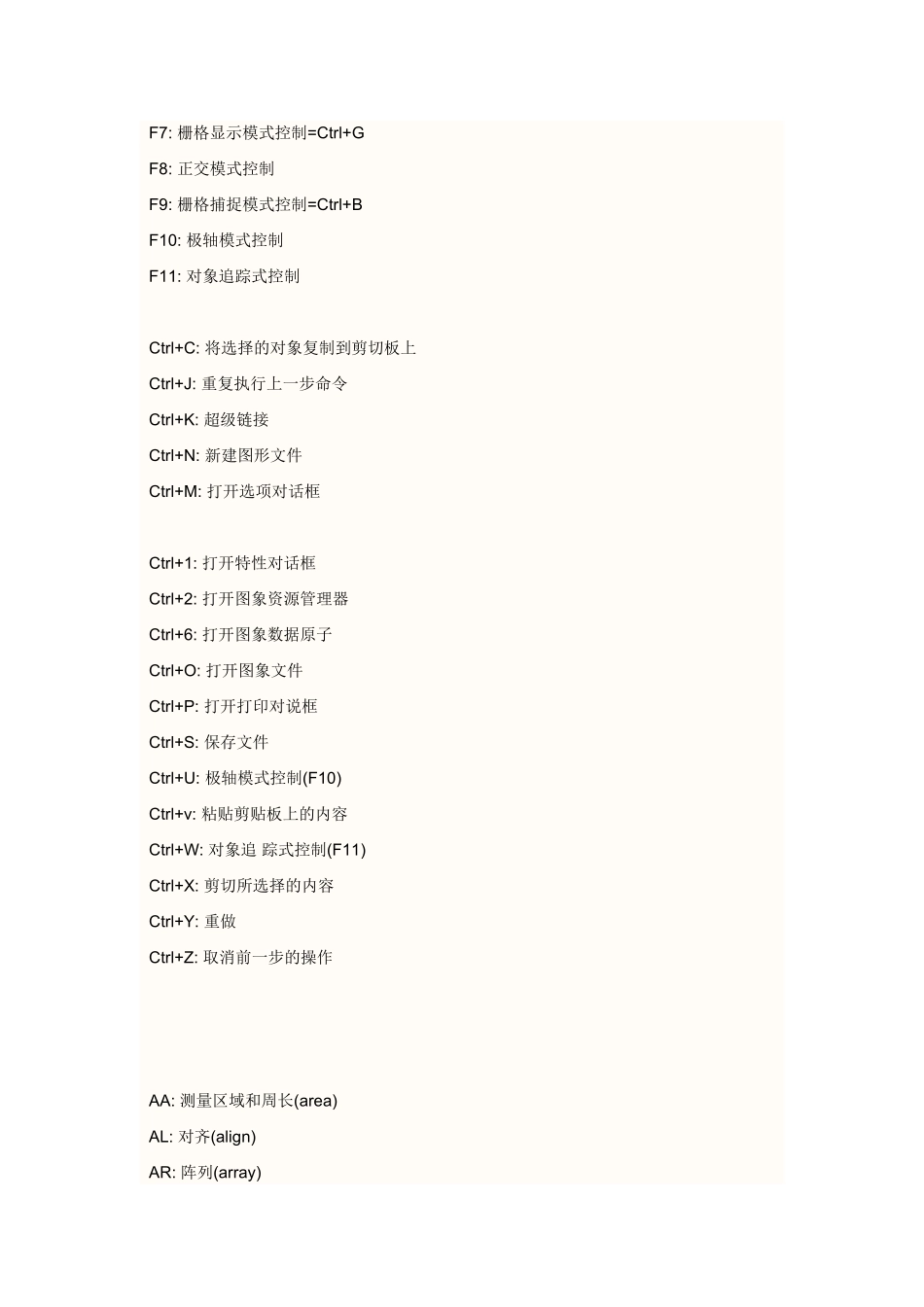 天正电气快捷键_第3页