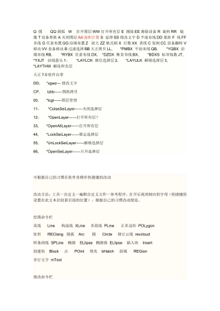 天正电气快捷键