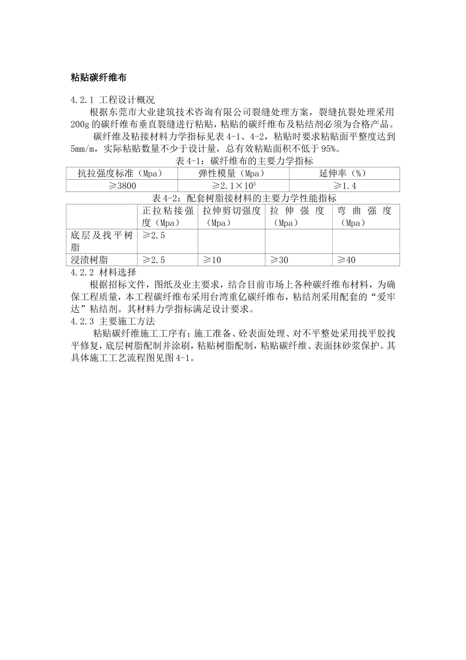 粘贴碳纤维布施工工艺_第1页