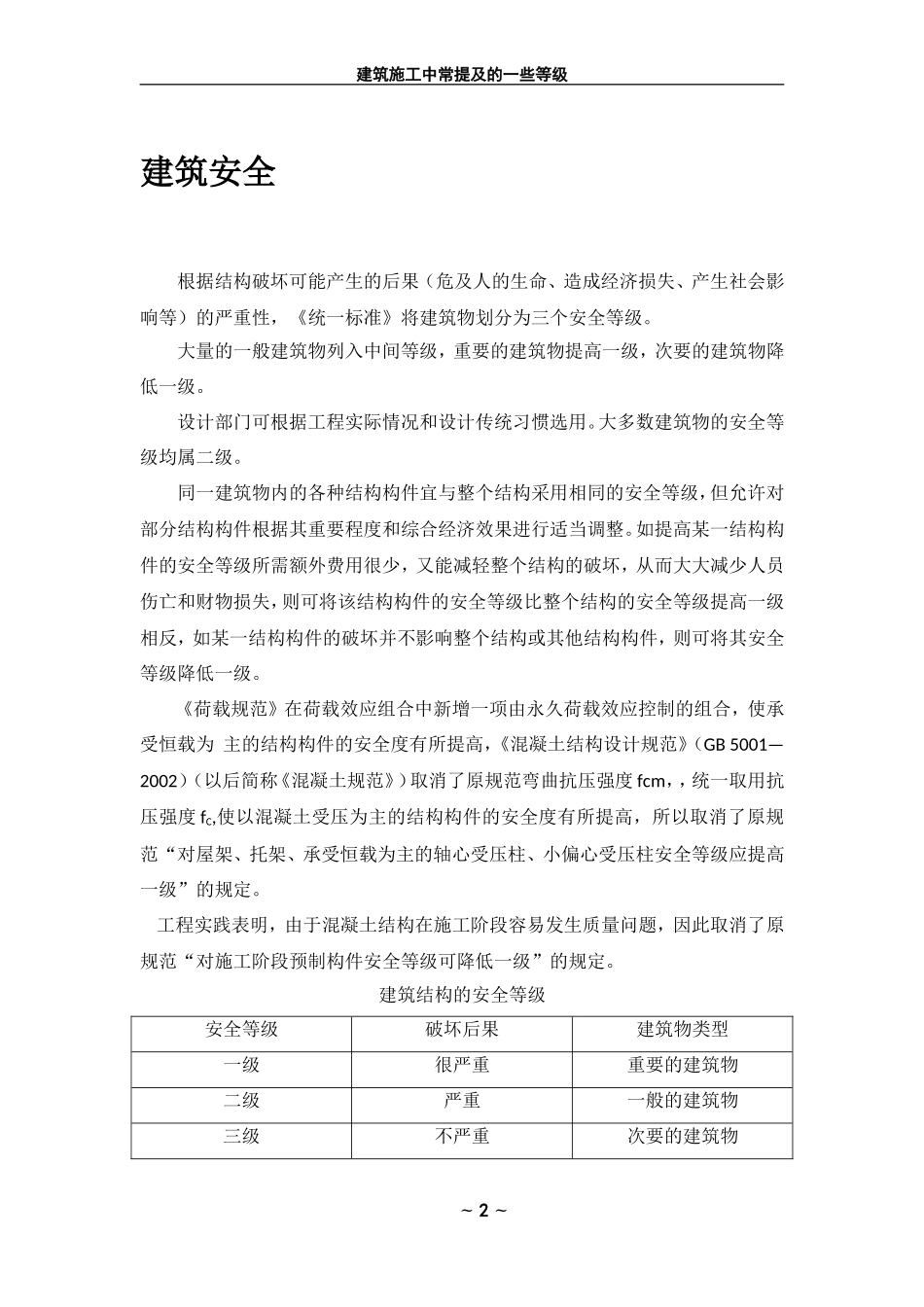 建筑施工中常见各种等级(抗震、防水、防火、保温)_第2页