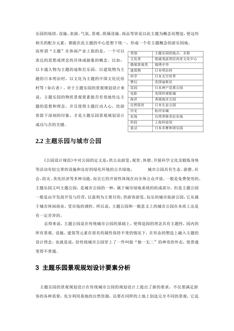 浅析主题公园的景观规划设计_第3页