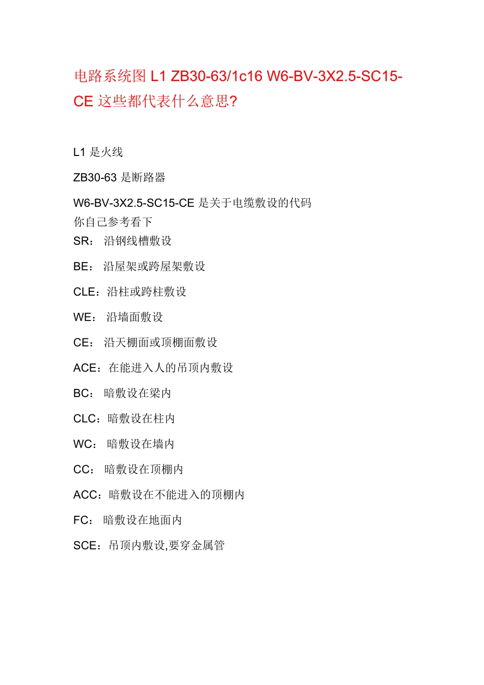 电气图纸中电缆敷设代号_第1页