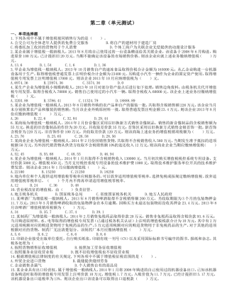 注会第2章增值税法(单元测试)