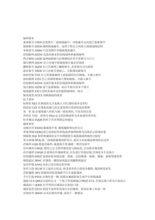 很详细天正快捷键大全