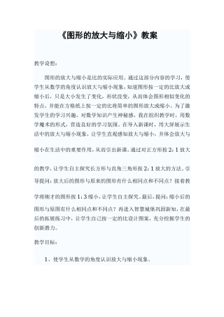 图形的放大与缩小.教案