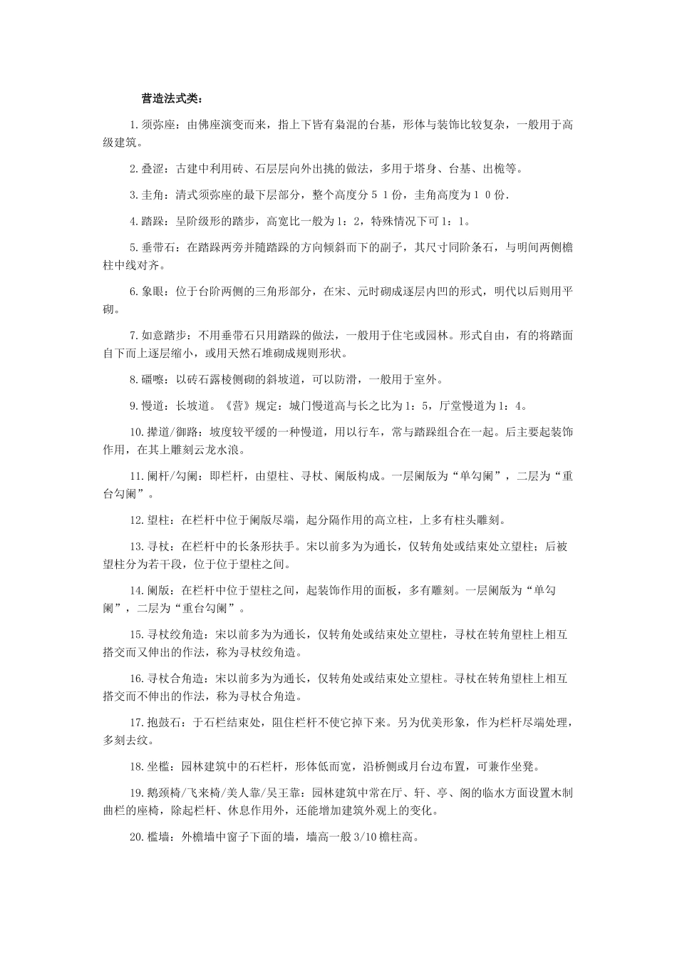 中国建筑史名词解释300词_第1页