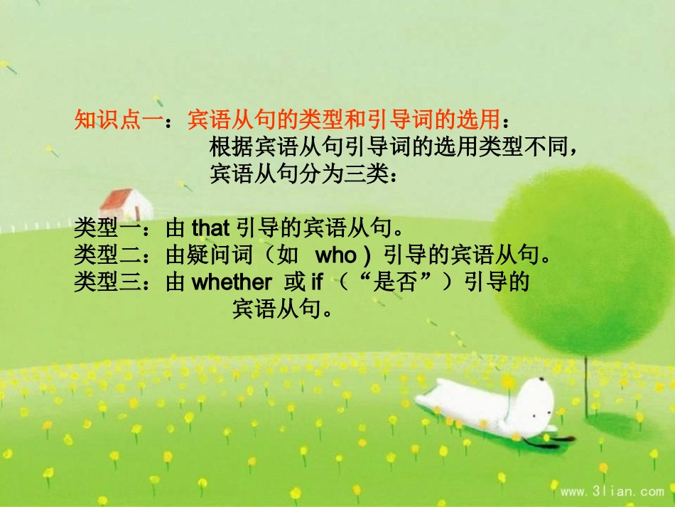 初中语法专题：宾语从句（课件）_第3页