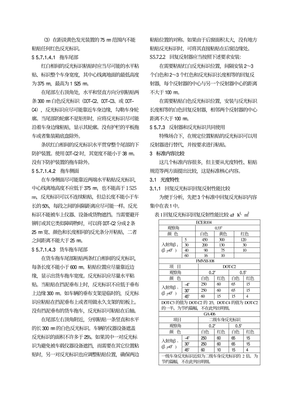 国内外汽车车身回复反光标识标准综述_第3页