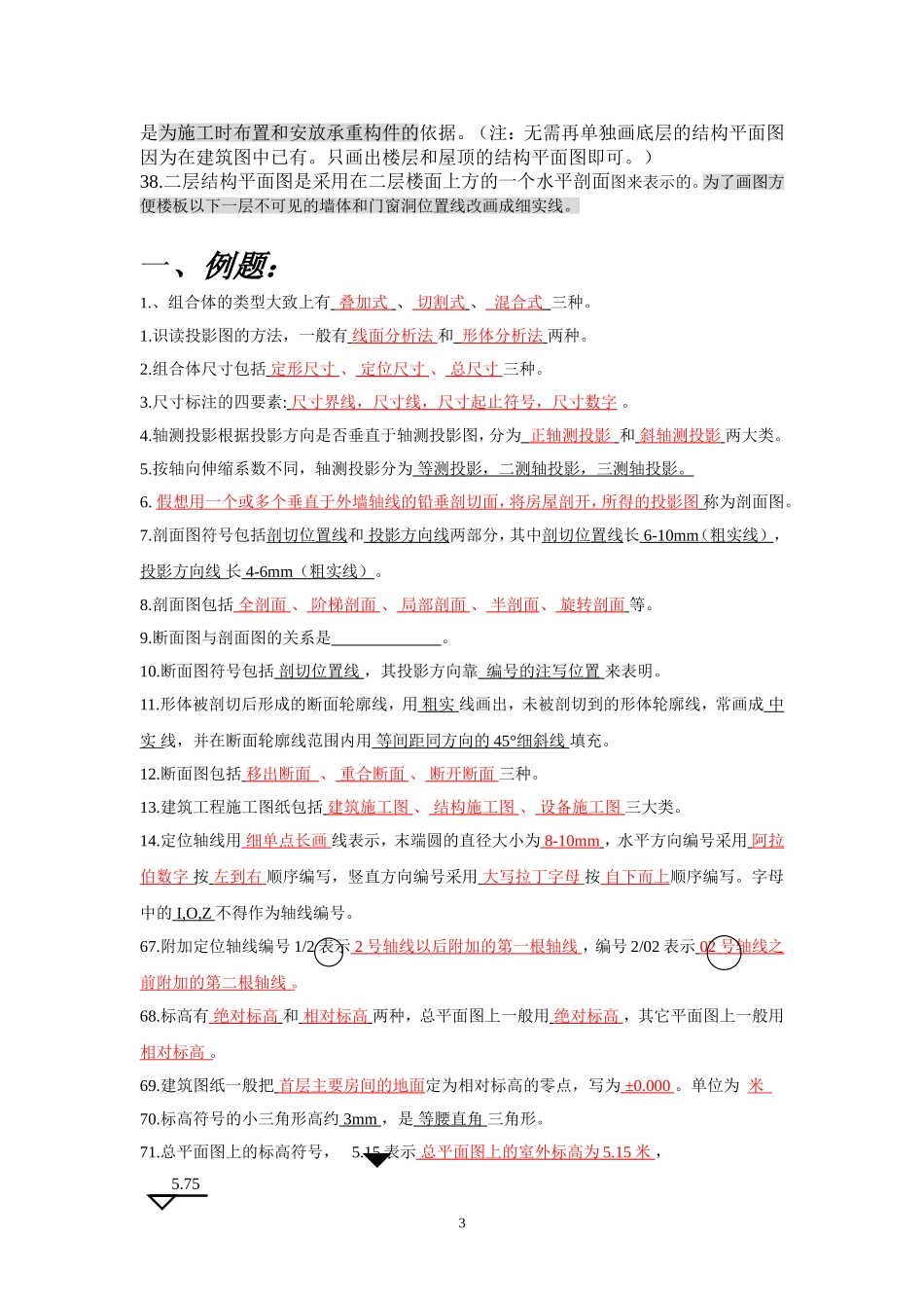 建筑工程制图知识点_第3页