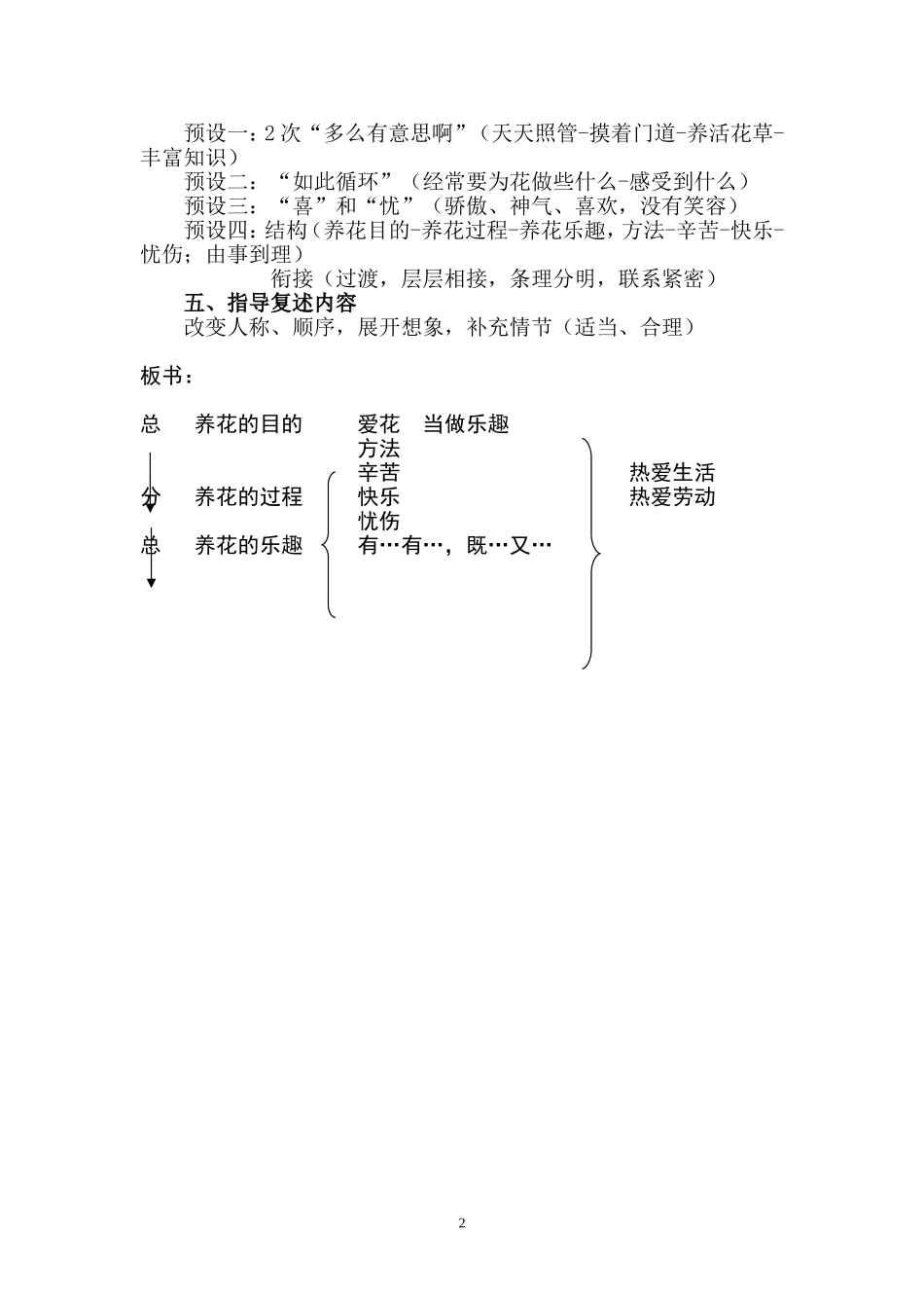 《养花》教学设计_第2页