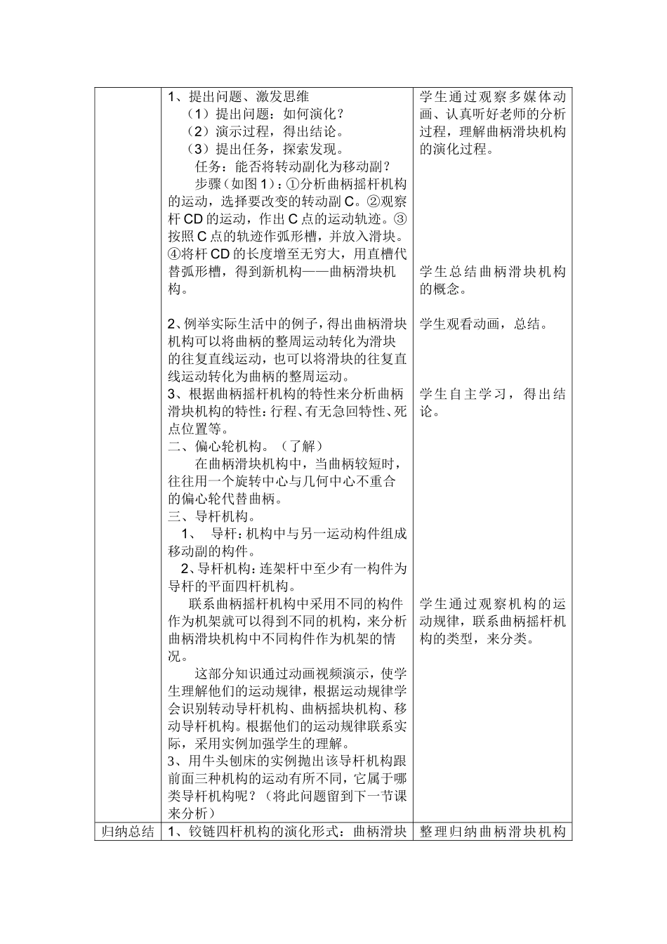 铰链四杆机构的演化课程设计_第3页