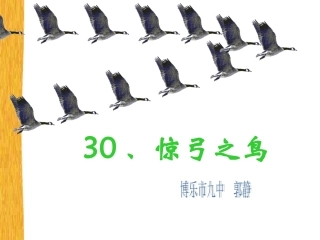 《惊弓之鸟》PPT
