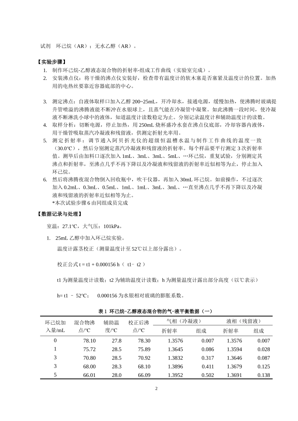 二组分完全互溶双液系气-液平衡相图_第2页