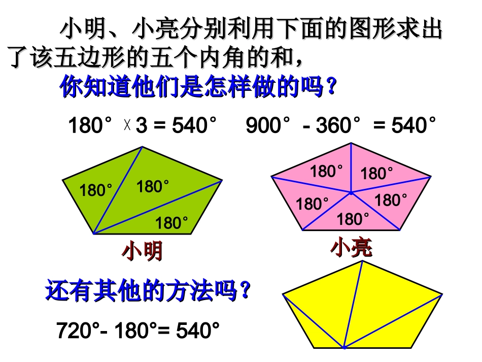 探索多边形的内角和与外角和（1）_第3页