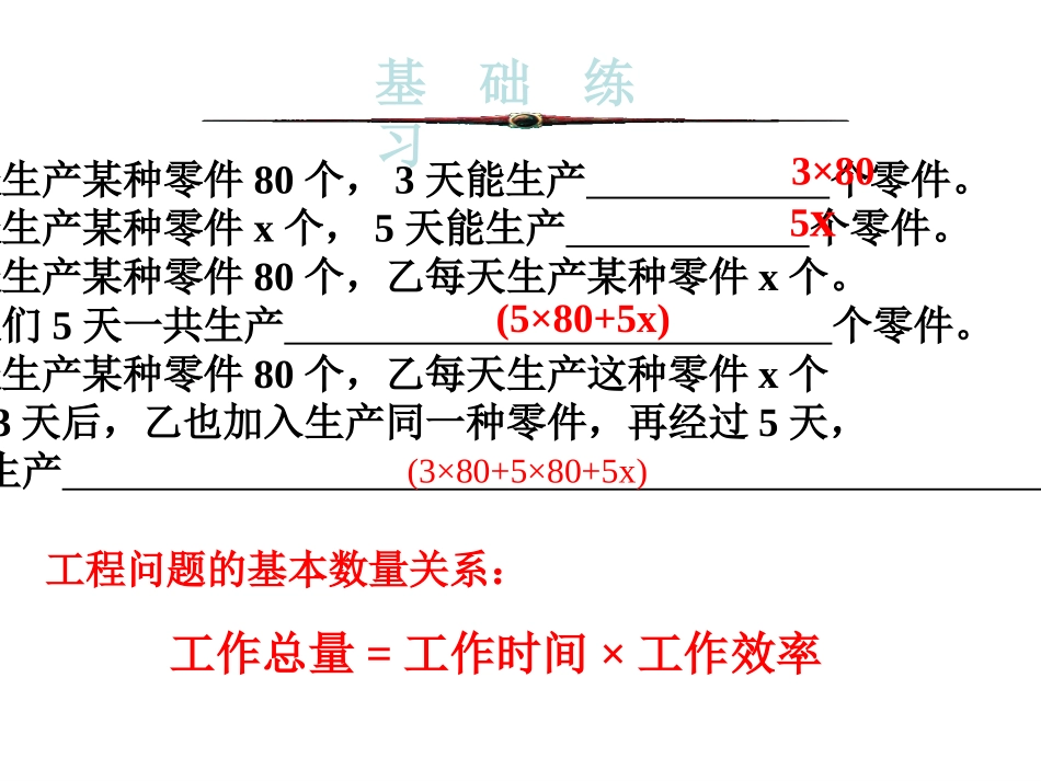 七年级上册数学课件_53_一元一次方程的应用(3)_第2页