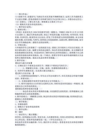 养花教学设计