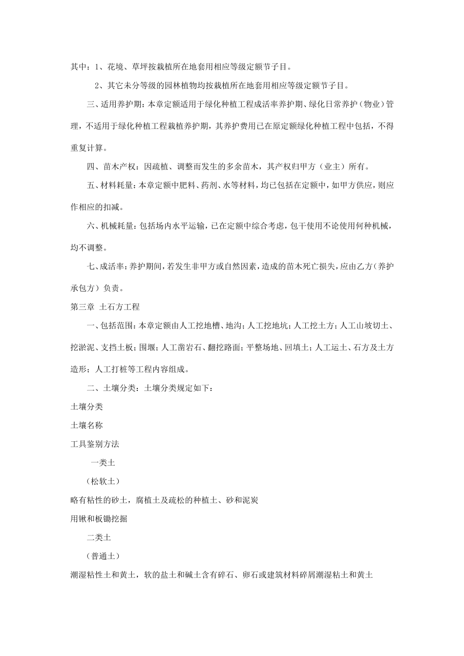 上海市园林工程预算定额2000_第3页