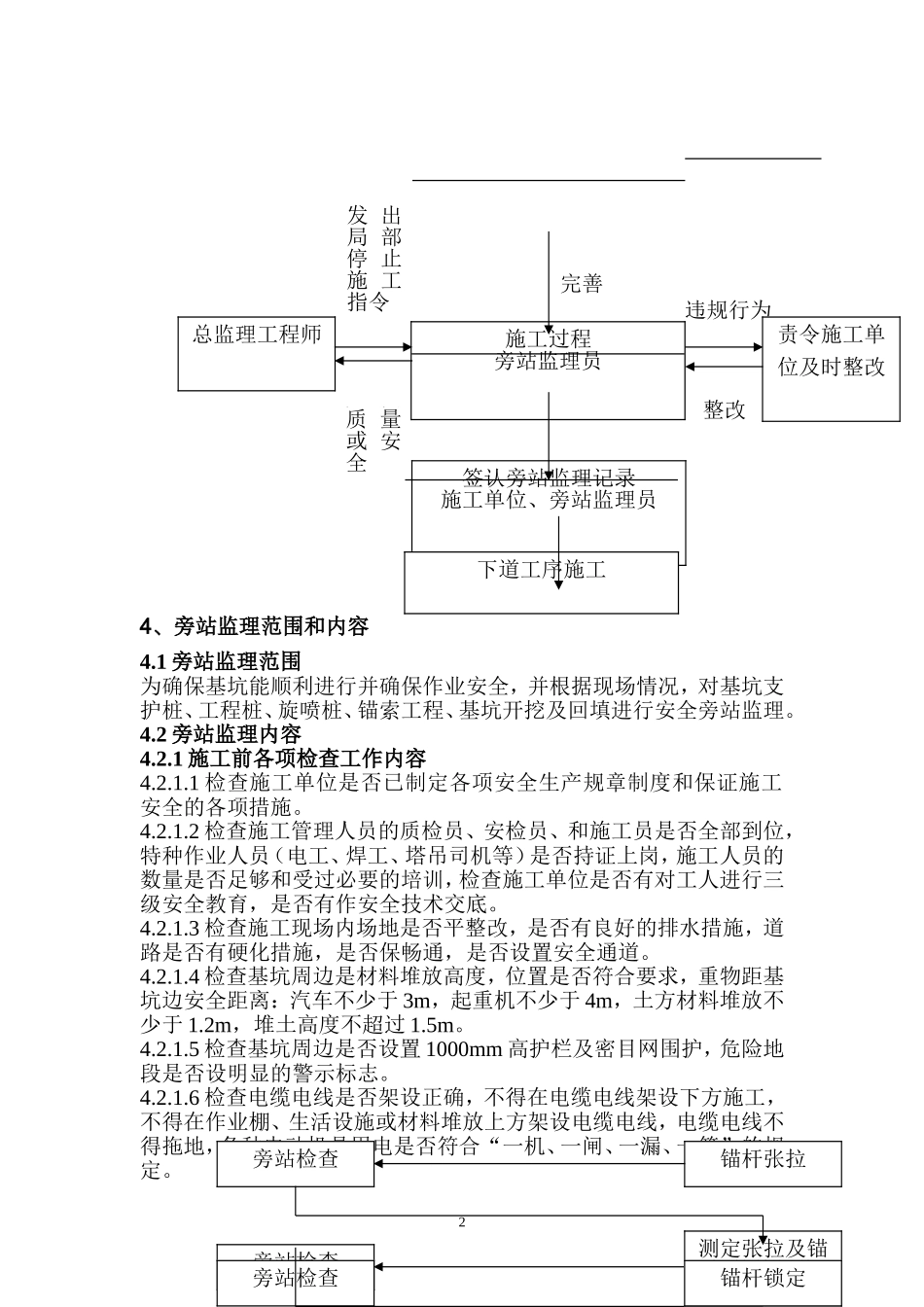 深基坑支护安全监理旁站方案_第3页