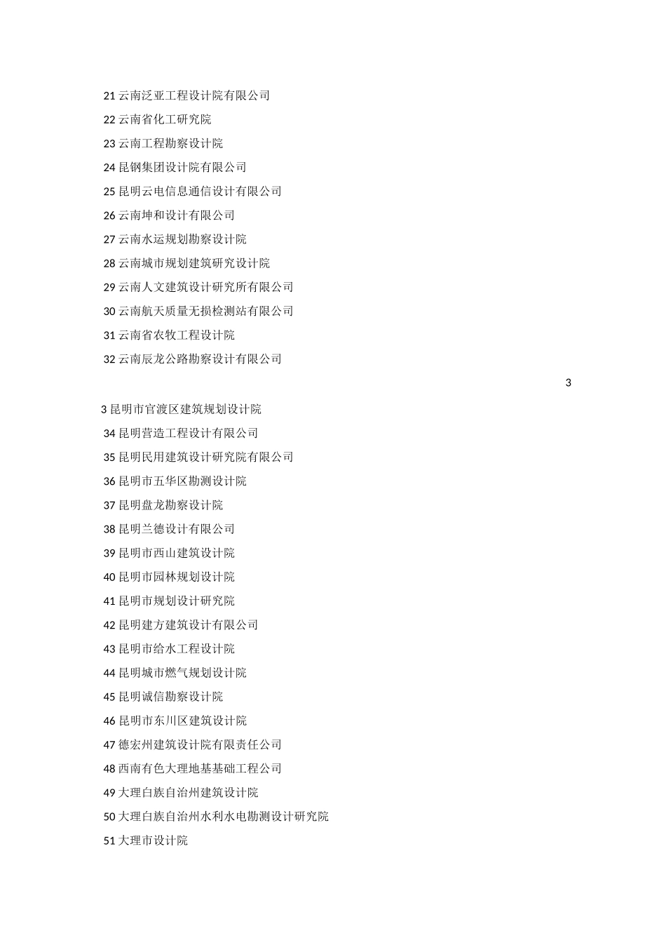 云南省各勘察设计院_第3页