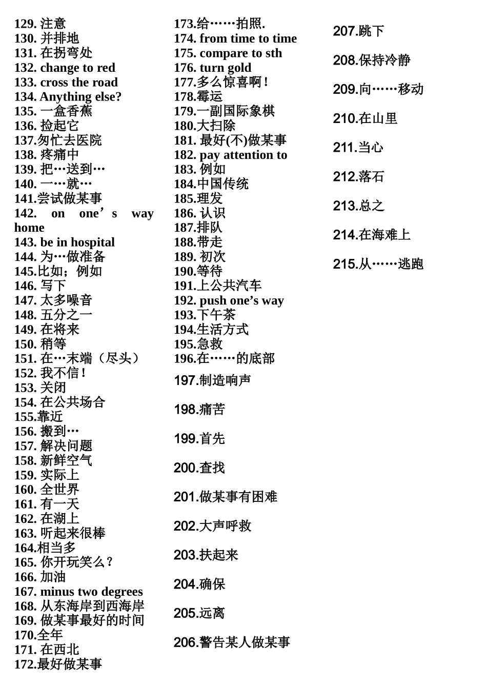 2015八年级上重点词组_第2页
