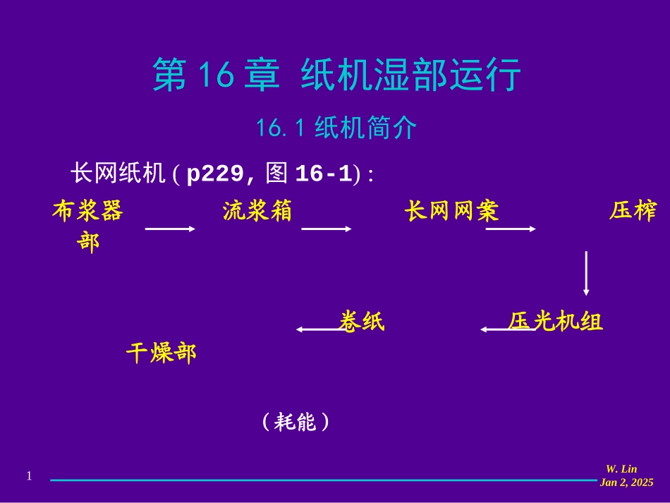 第16章 纸机湿部和第17章 纸机干部_第1页