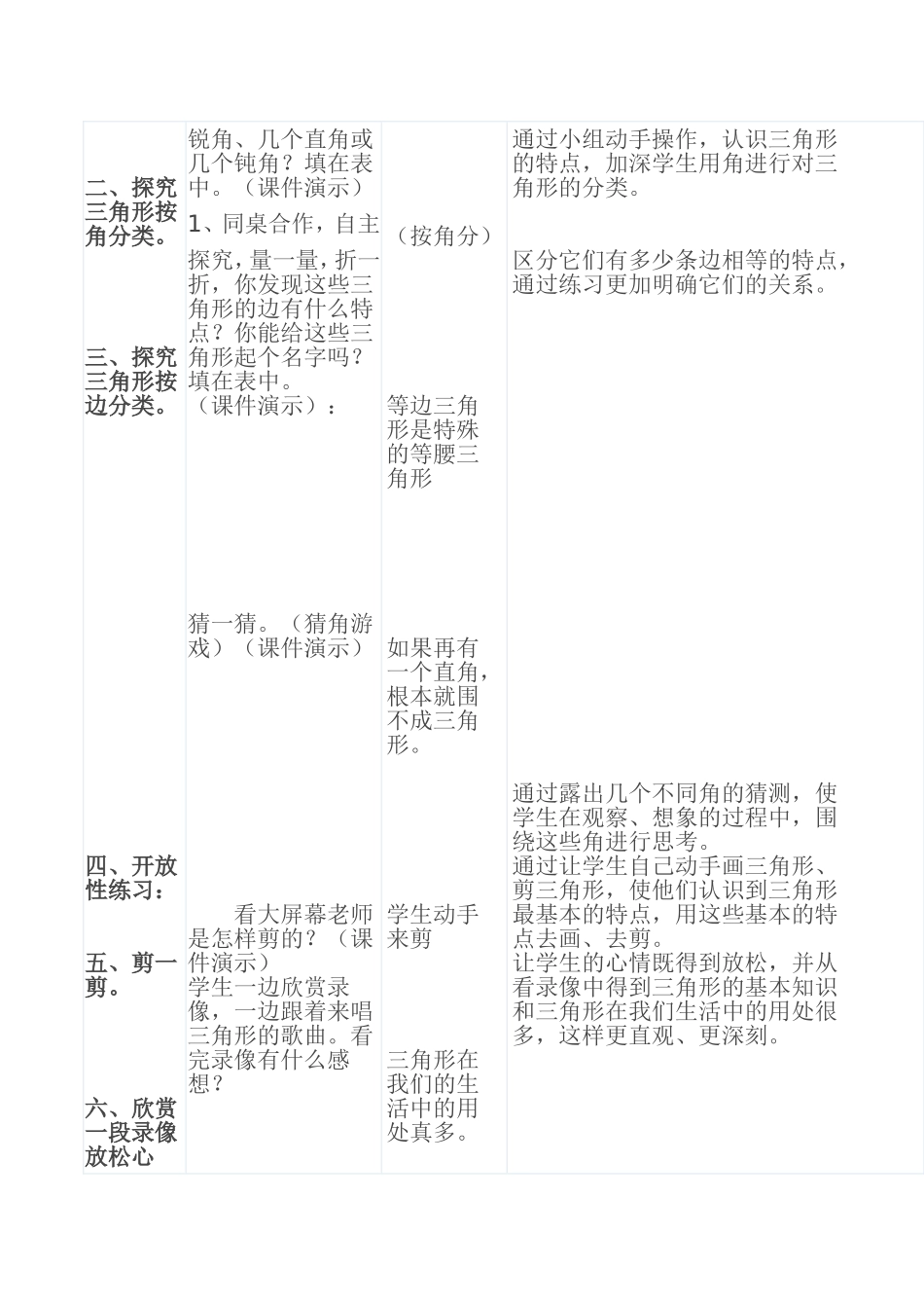 北师大小学数学四年级下册《角的分类》教学案例_第2页