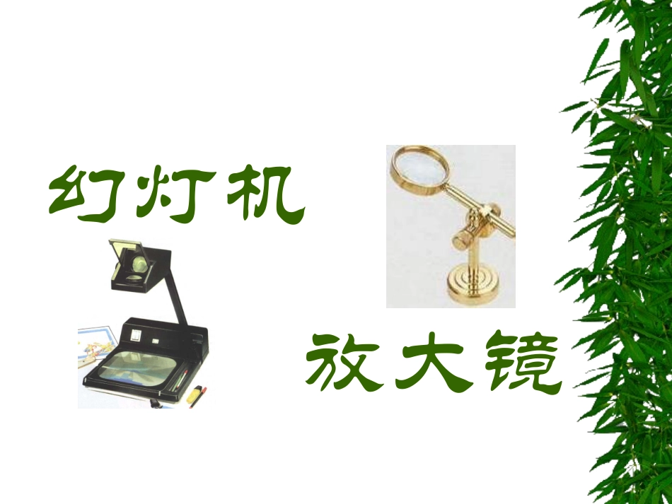放大镜和幻灯机_第1页