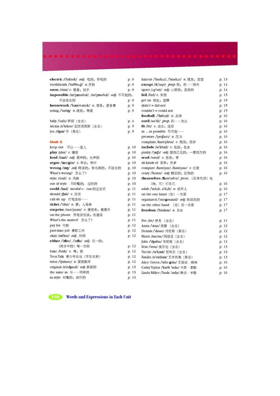 新人教版英语八下单词_第2页
