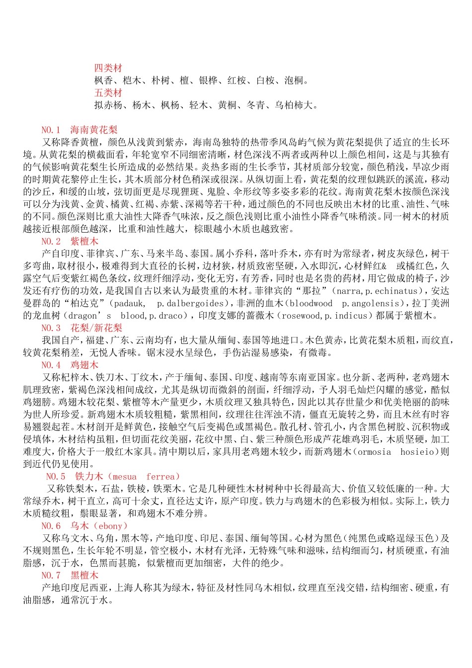 世界名贵木材数种排行榜_第2页