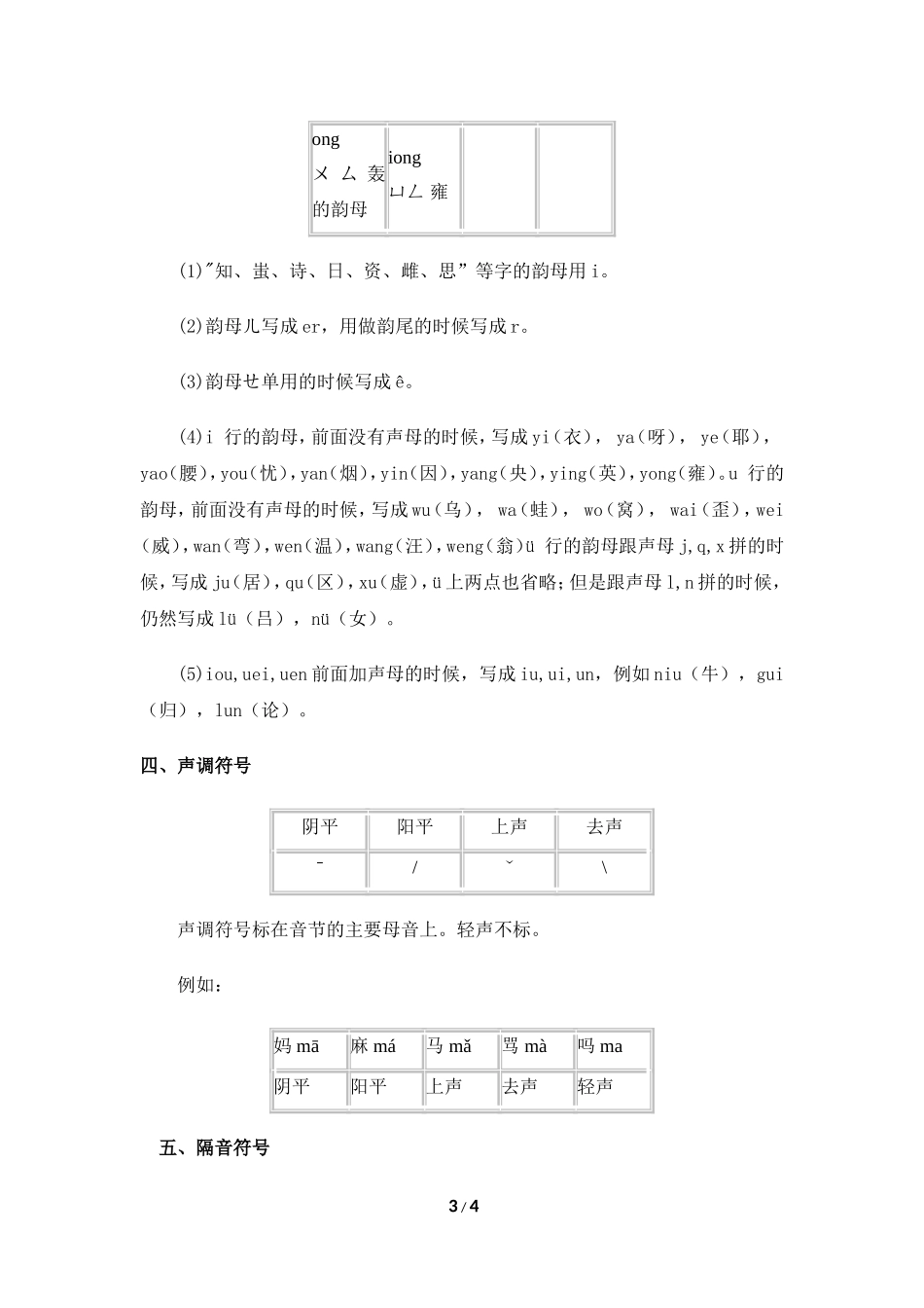 知识拓展：汉语拼音方案_第3页