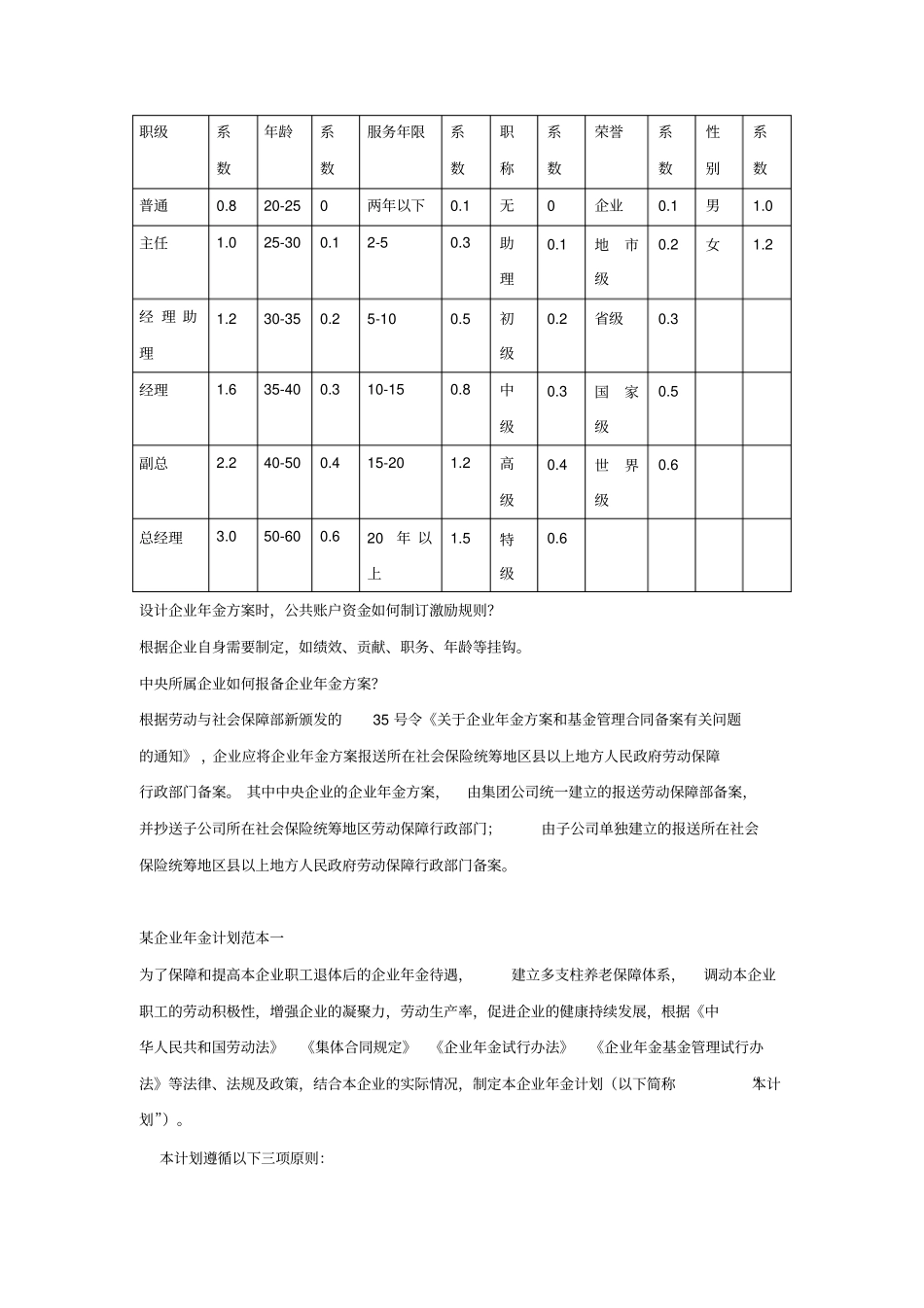 企业年金方案设计注意事项及范本_第2页