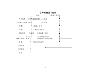 甘草种植基本程序