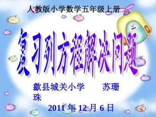 简易方程总复习