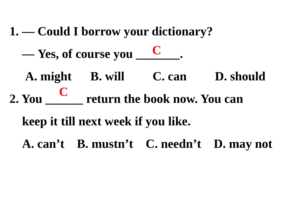 情态动词练习_第2页