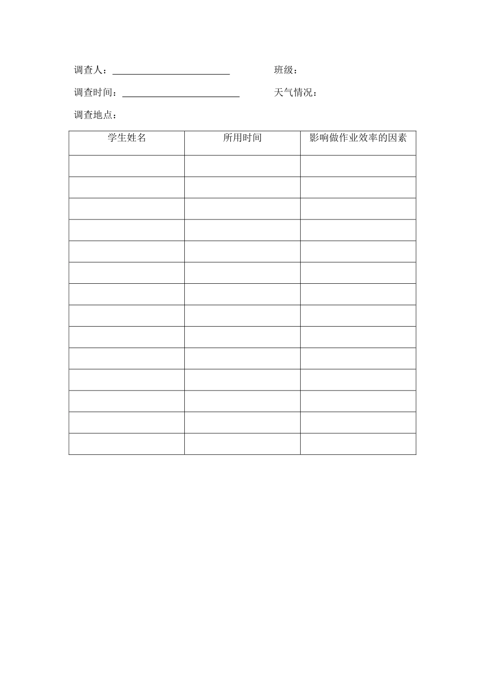 七年级学生周末复习功课时间调查_第2页