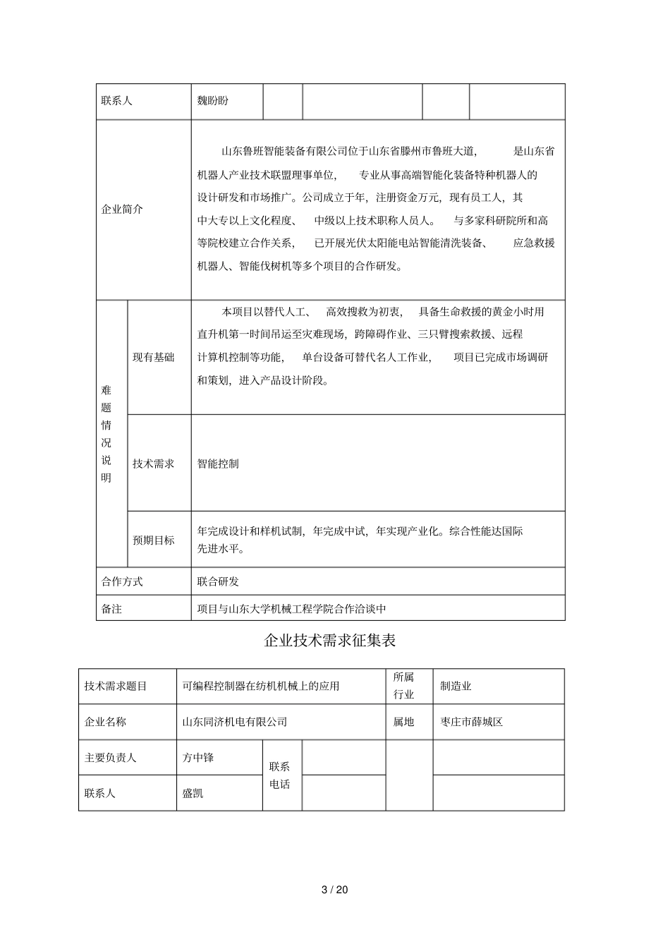 企业技术需求征集表_第3页