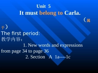 初三英语上册Unit5课件-1