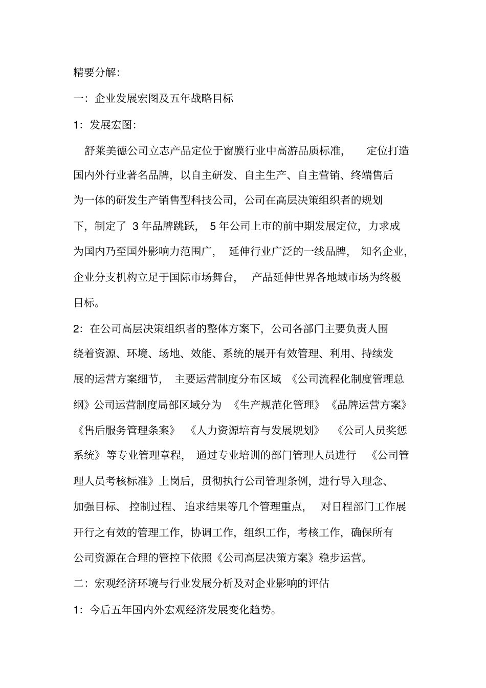 企业整体规划书_第2页