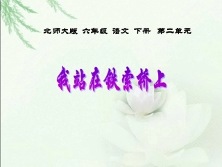 《我站在铁索桥上》2