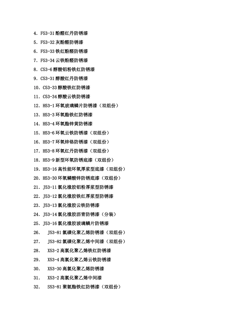 工业常用漆及编号代码_第2页